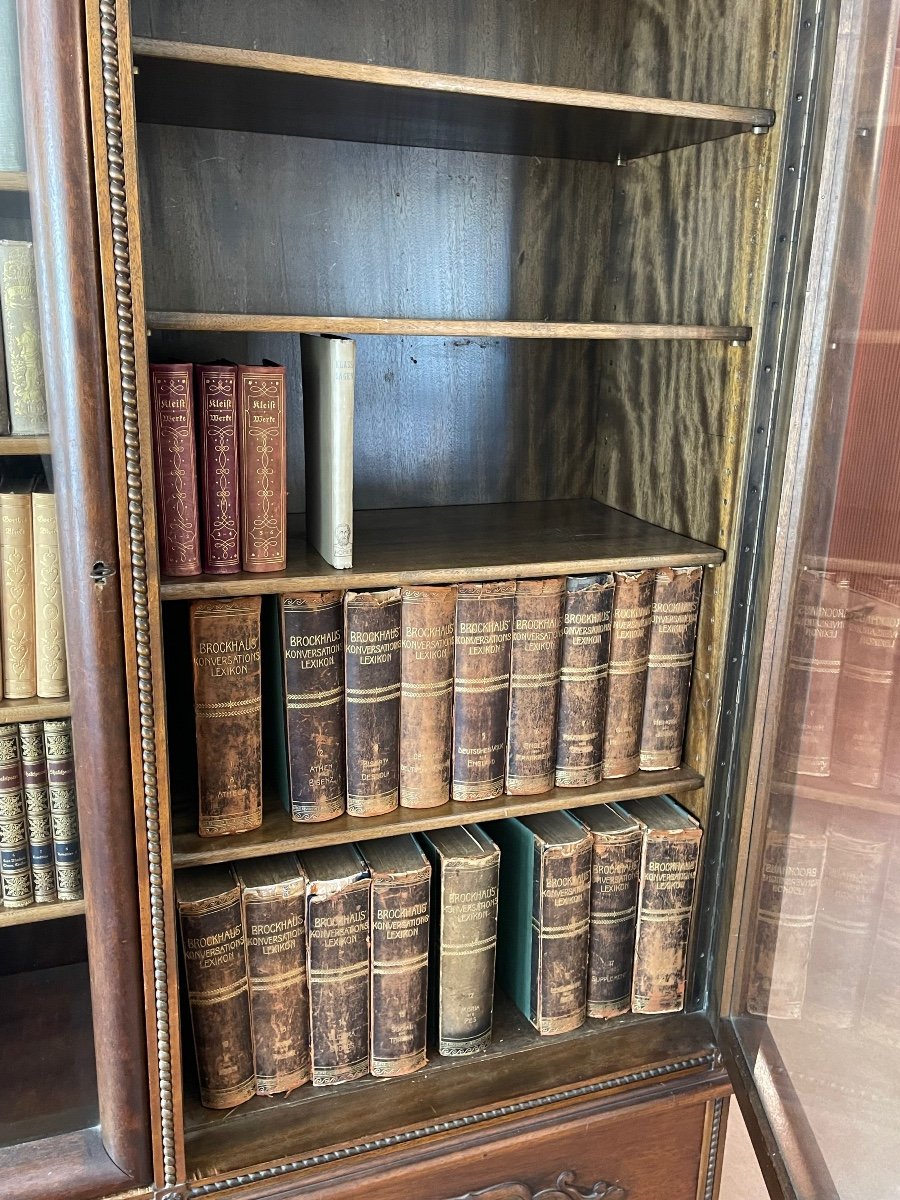 Mahogany Bookcase Circa 1900-photo-5