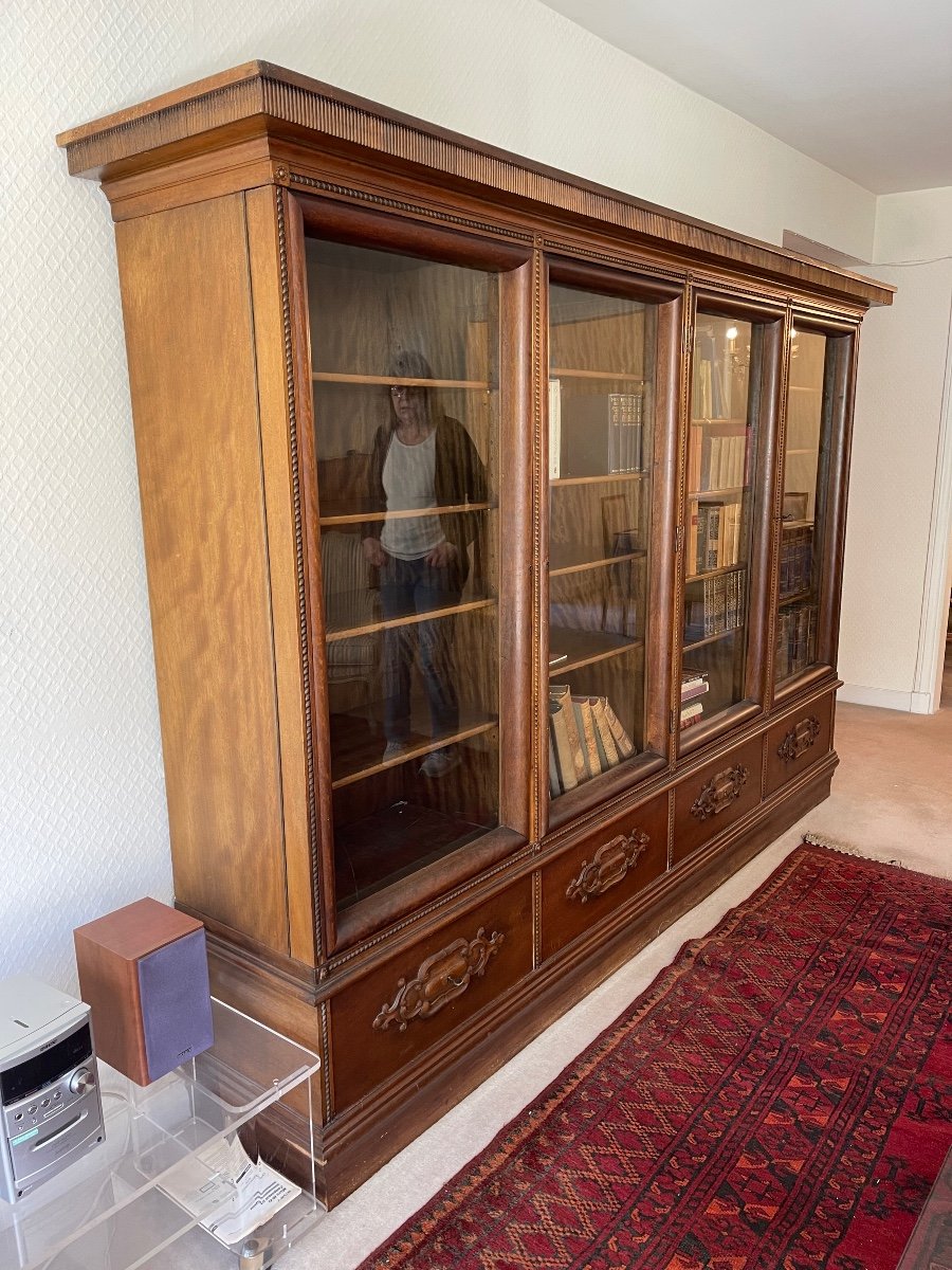 Mahogany Bookcase Circa 1900-photo-7