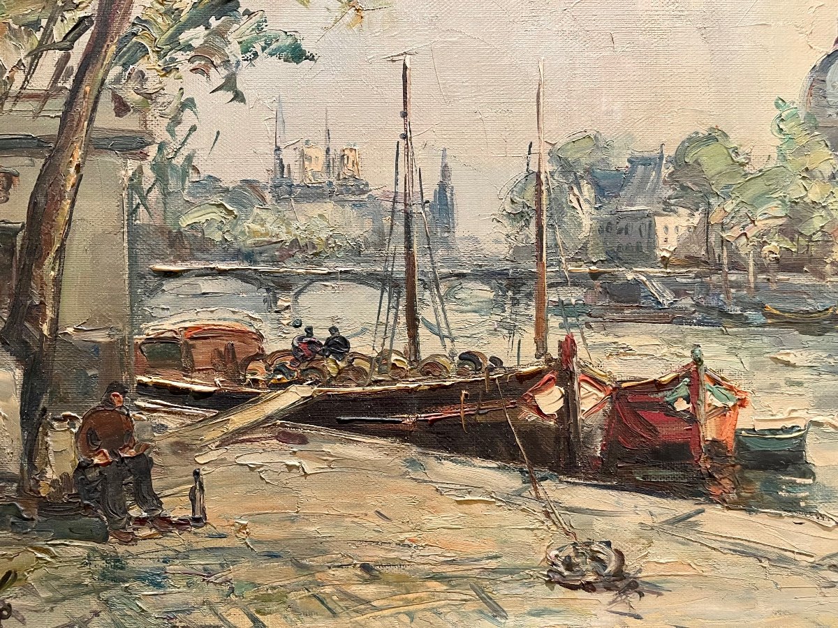 Maurice BARLE - Paris, Les Quais de Seine-photo-3