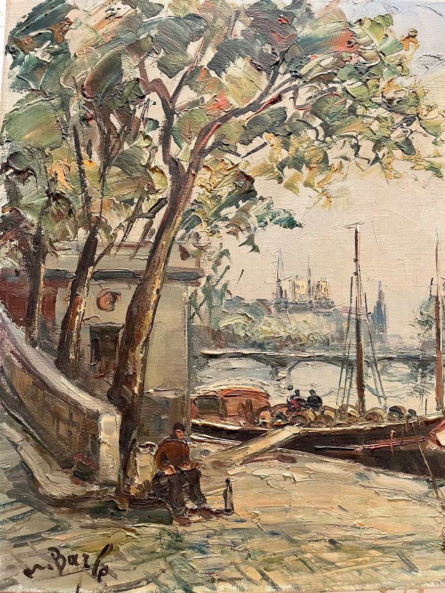 Maurice BARLE - Paris, Les Quais de Seine-photo-2