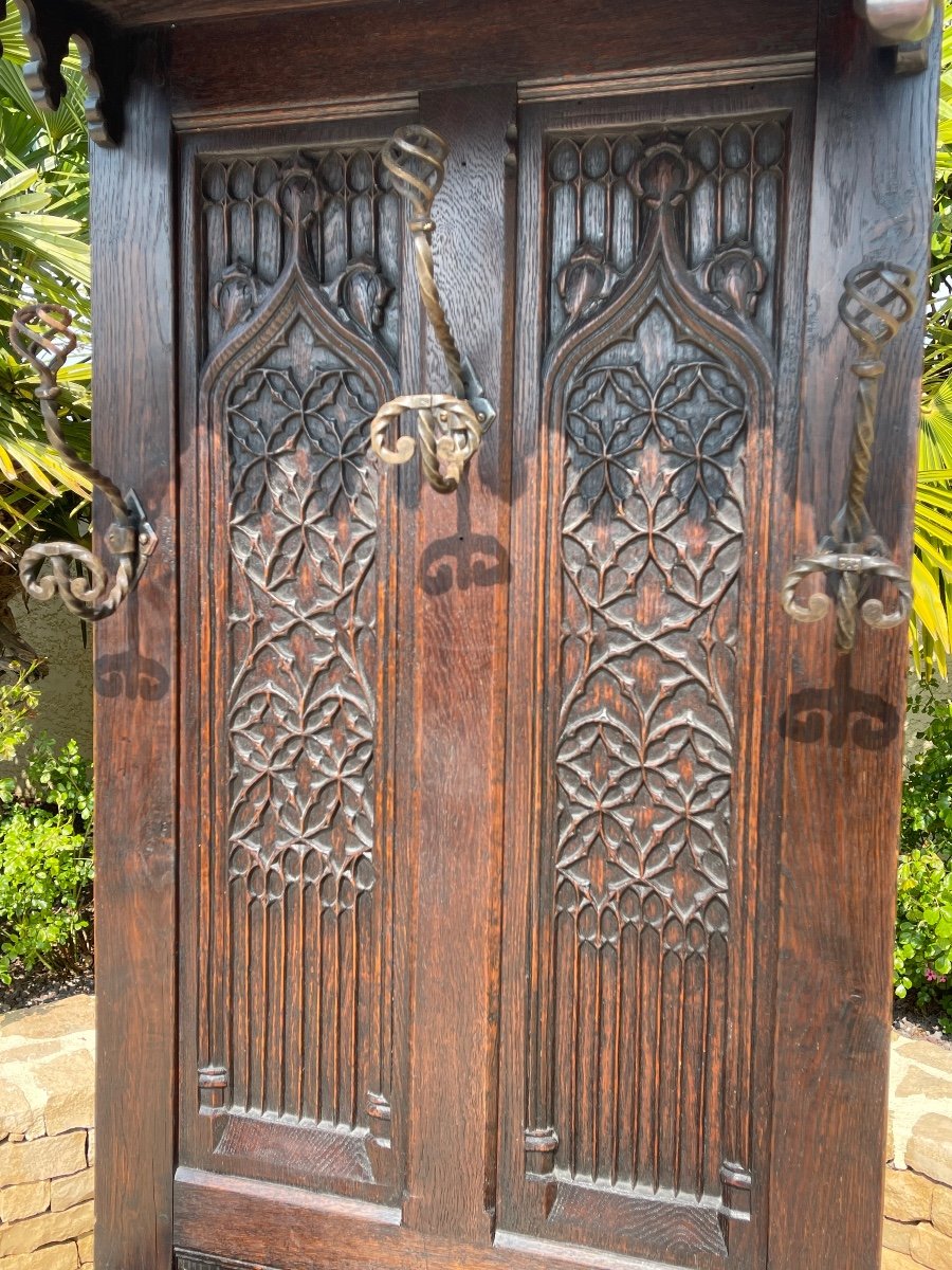 Armchair/throne/cathedral In Gothic Oak-photo-5