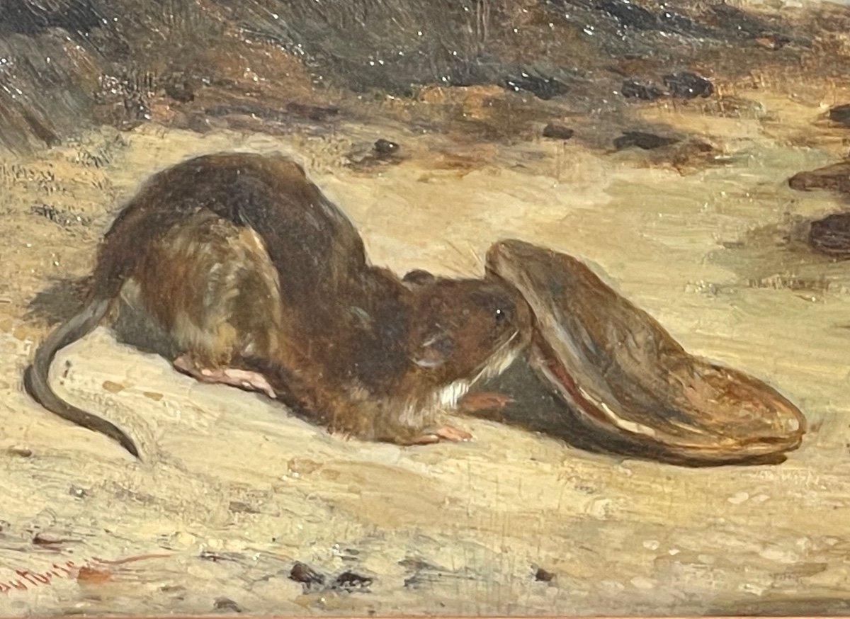 Philibert Léon COUTURIER - Le Rat et L’huître, d’après Les Fables de La Fontaine-photo-3