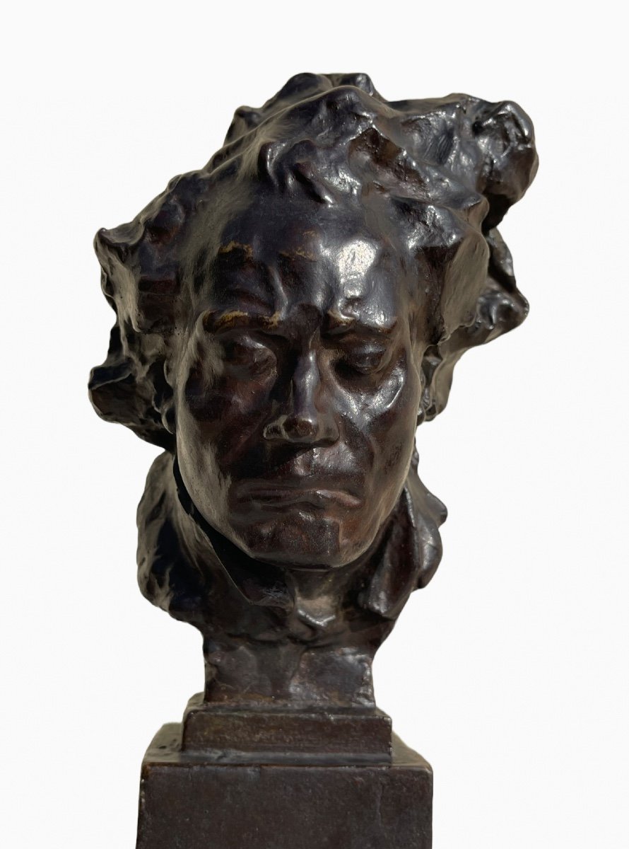 Alfredo PINA - Cire Perdue, Buste de Beethoven-photo-2