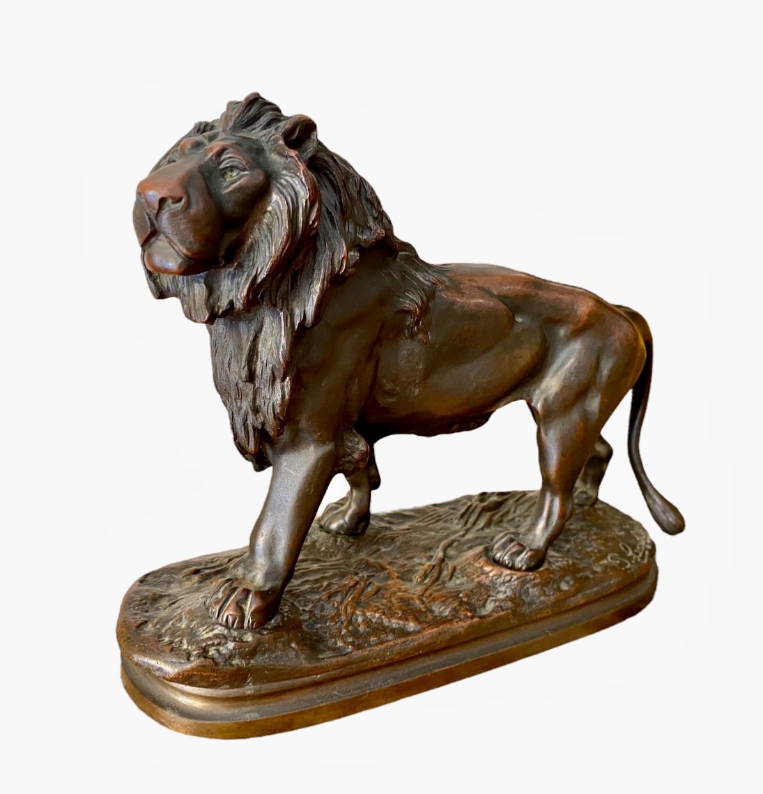 Prosper LECOURTIER - Lion en Bronze
