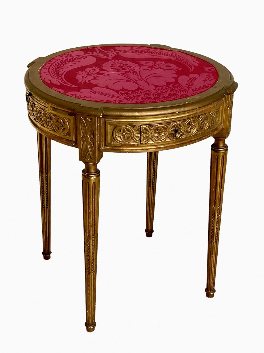 Louis XVI Style Pedestal Table-photo-3