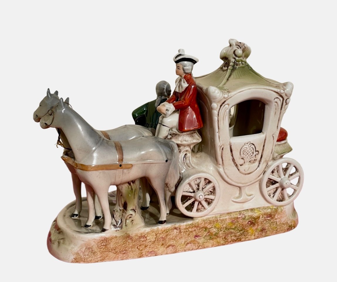 GRÄFENTHAL - Carrosse en Porcelaine circa 1830-photo-2