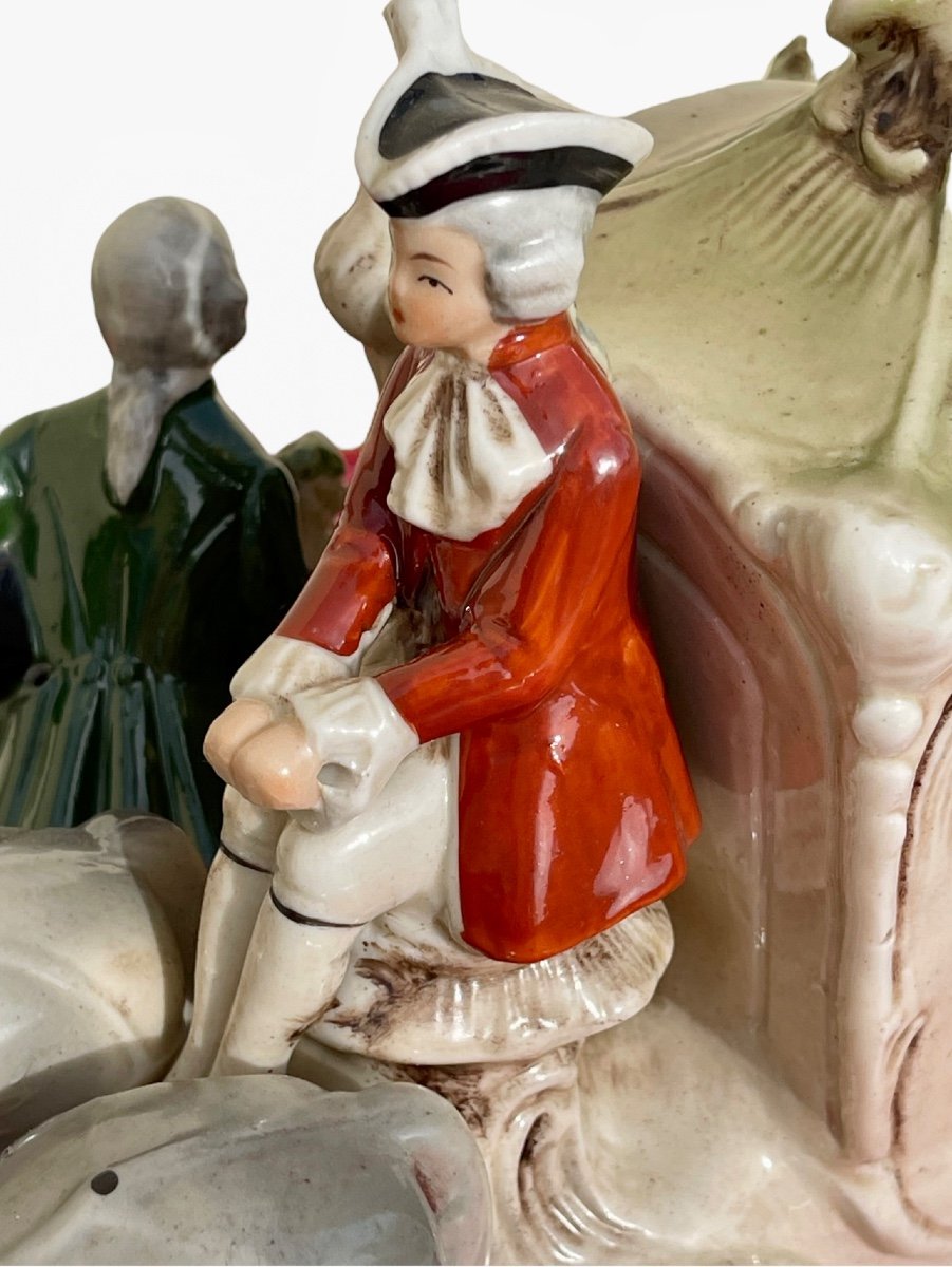 GRÄFENTHAL - Carrosse en Porcelaine circa 1830-photo-3