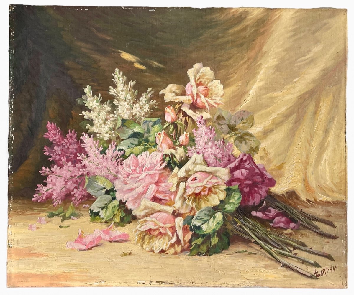 Louis LARTIGAU - Bouquet de Fleurs 