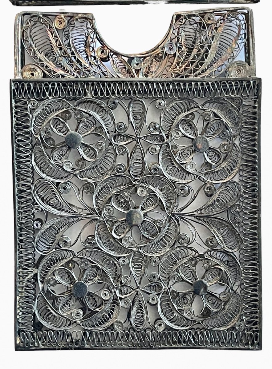 Filigree Silver Card Case-photo-3