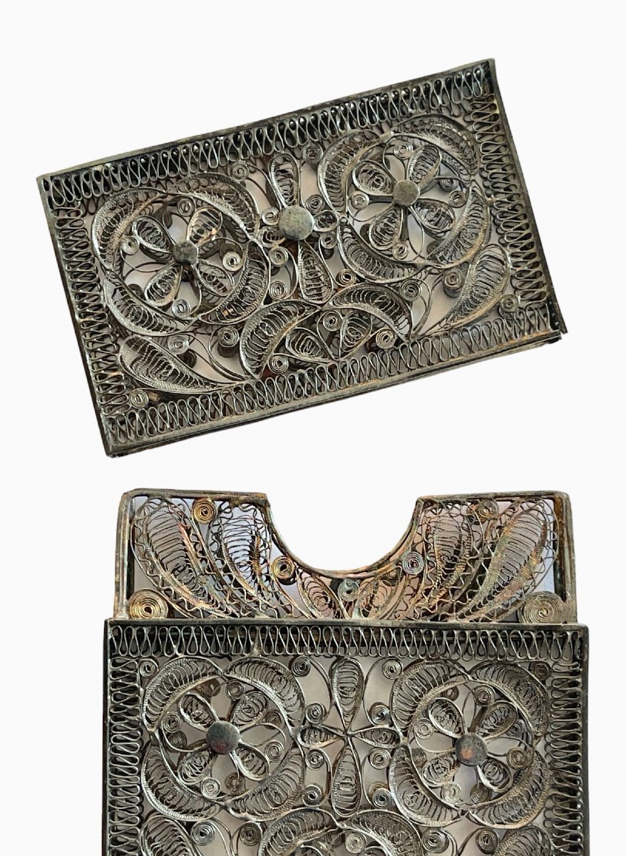 Filigree Silver Card Case-photo-4