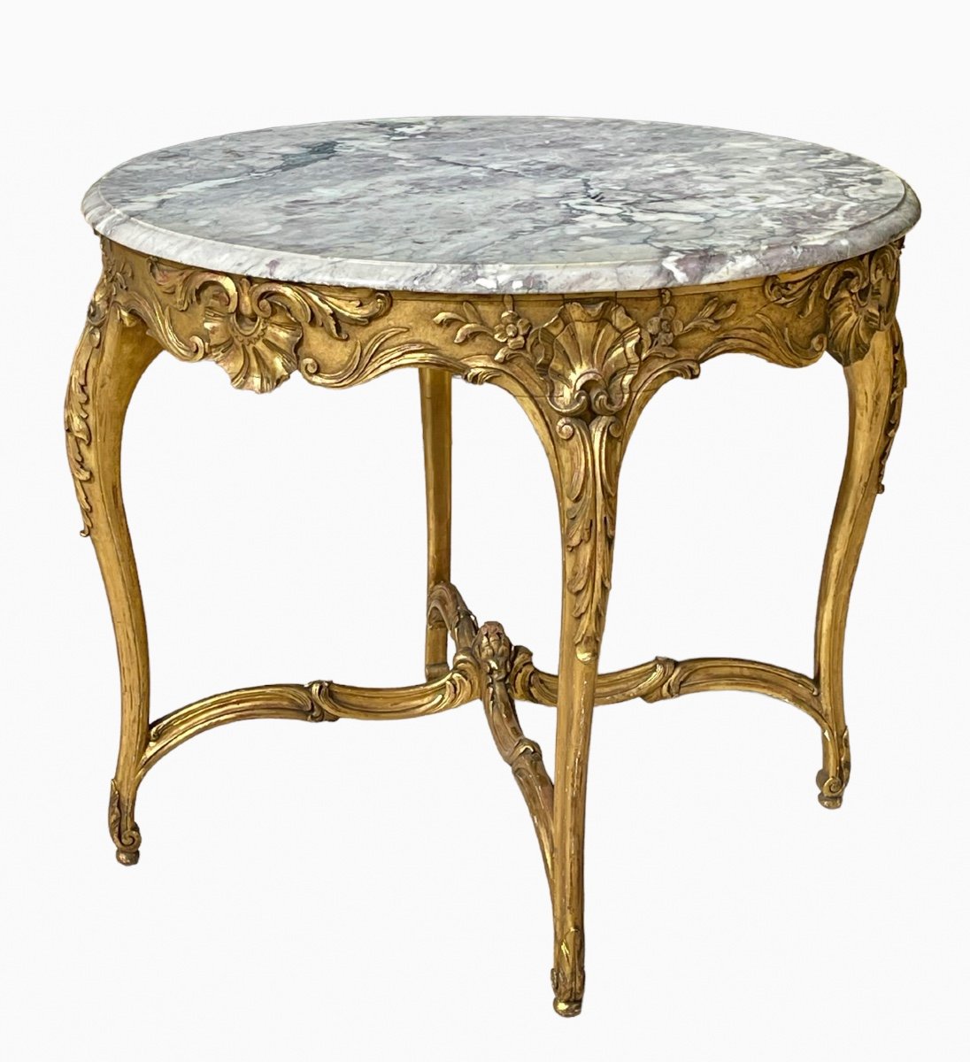 Table / Guéridon Bois doré Style Louis XV 