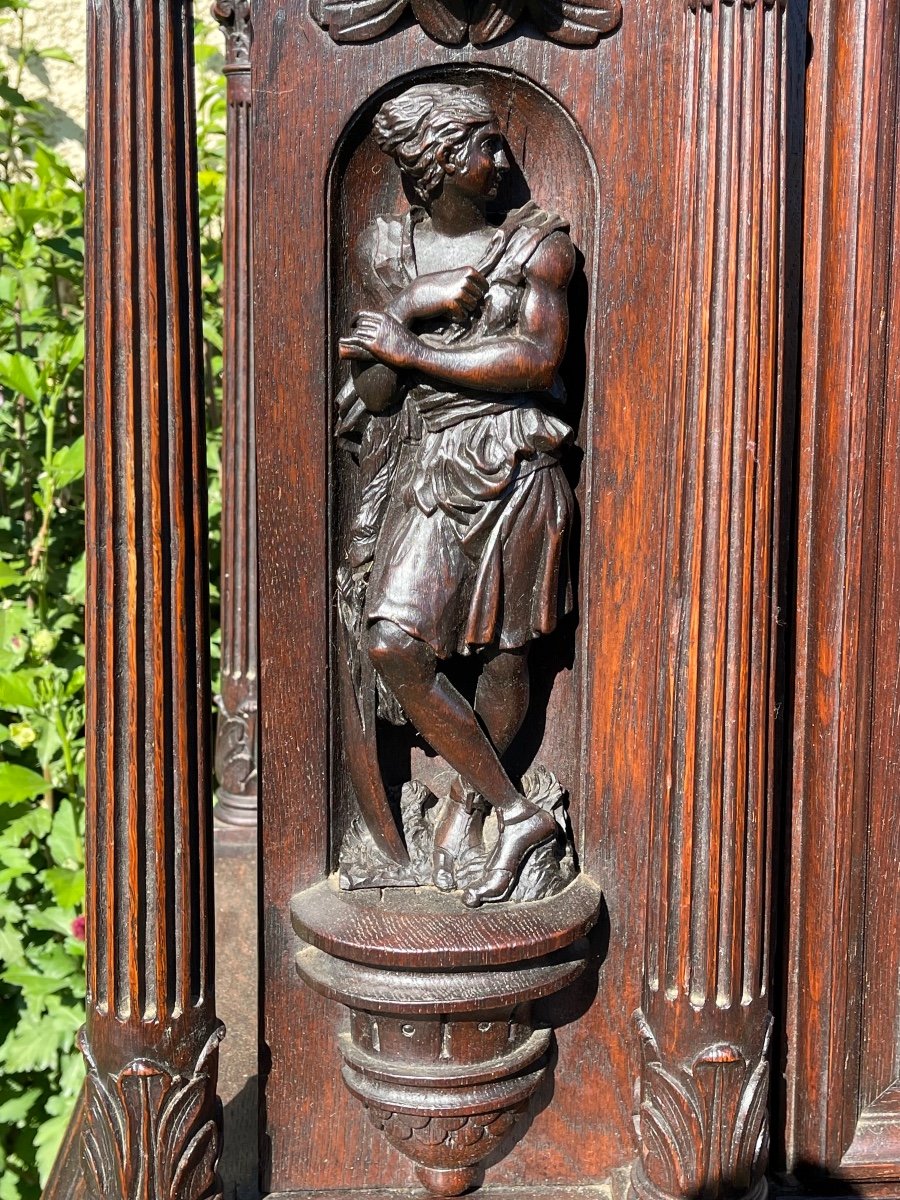 Renaissance Style Carved Cabinet -photo-4