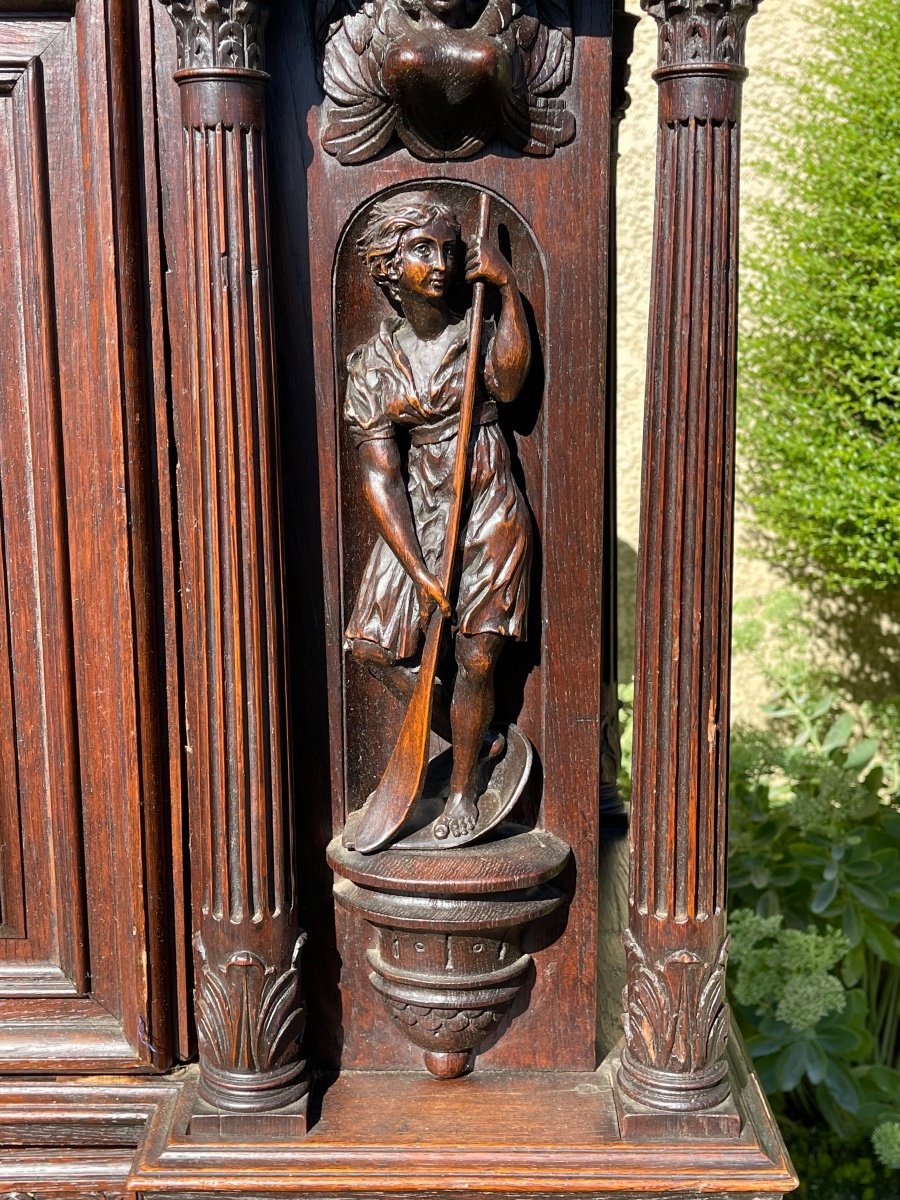 Renaissance Style Carved Cabinet -photo-1