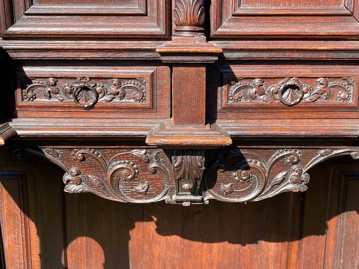 Renaissance Style Carved Cabinet -photo-3