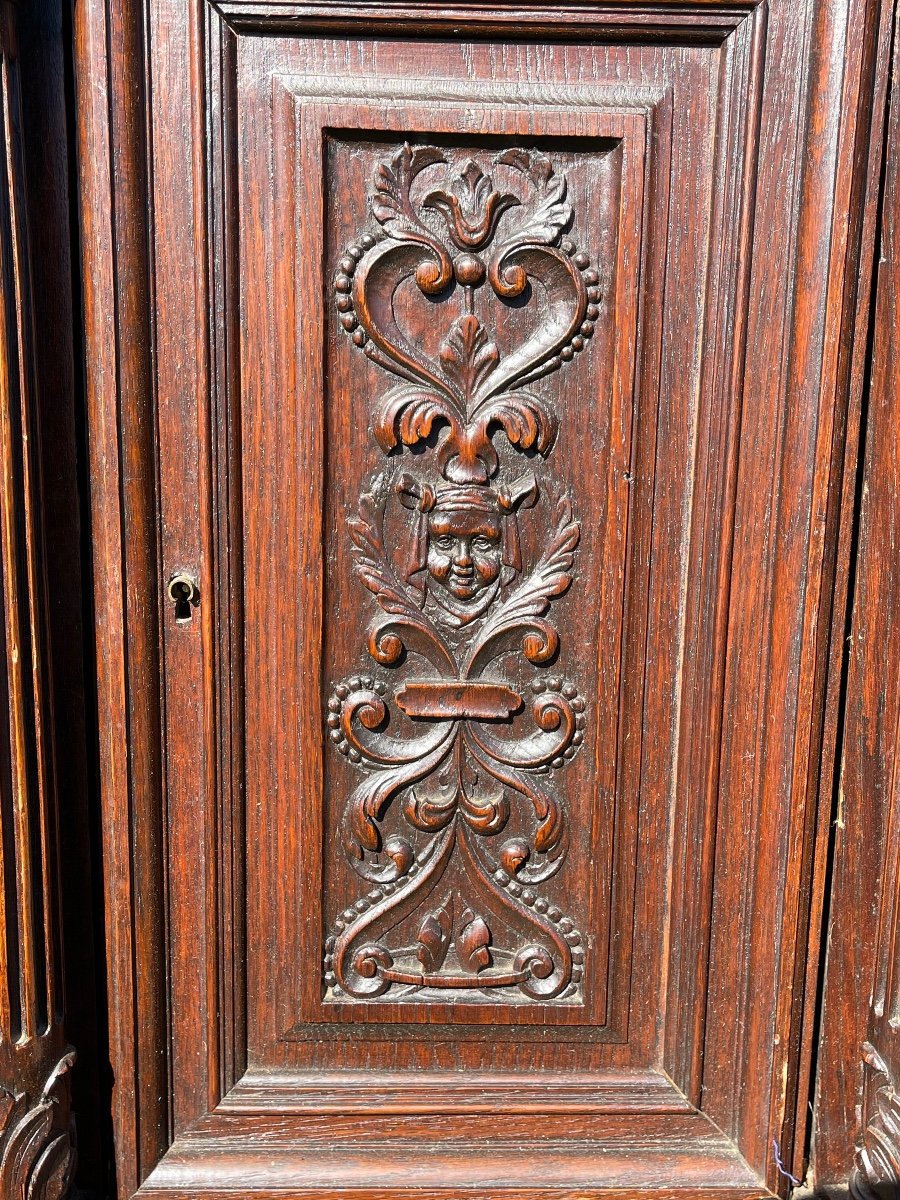 Renaissance Style Carved Cabinet -photo-5