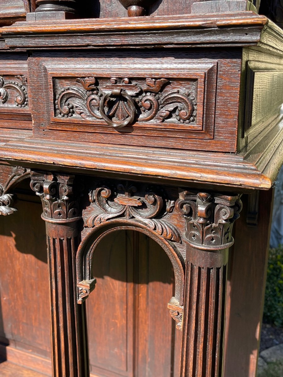 Renaissance Style Carved Cabinet -photo-6