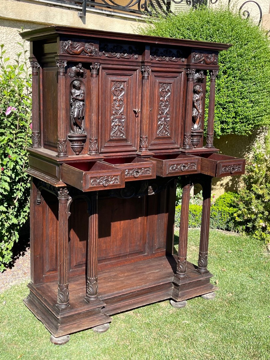 Renaissance Style Carved Cabinet -photo-7