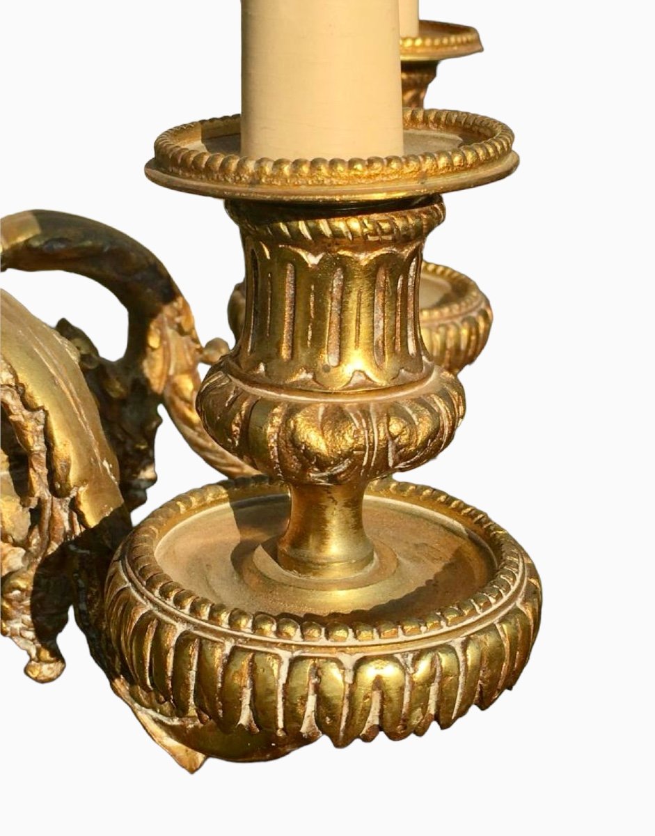 Pair Of Bronze Candlesticks -photo-4