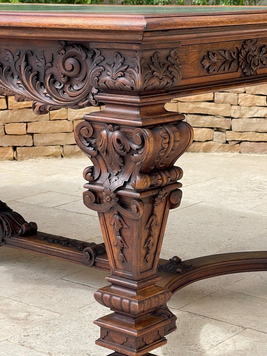 Louis XIV Style Walnut Table-photo-4