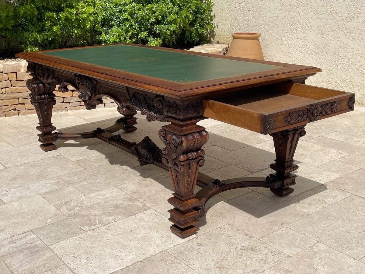 Louis XIV Style Walnut Table-photo-6