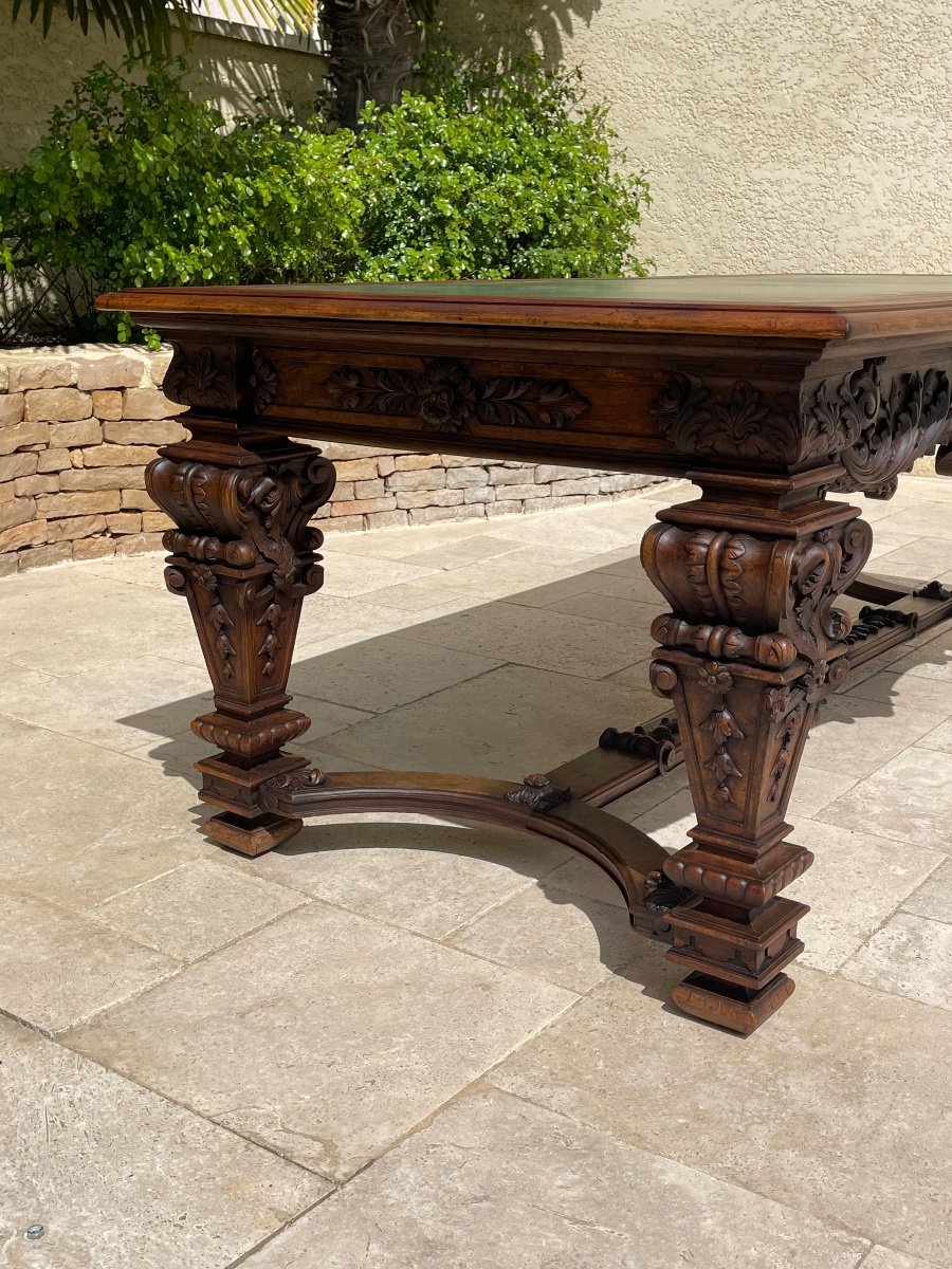 Louis XIV Style Walnut Table-photo-7