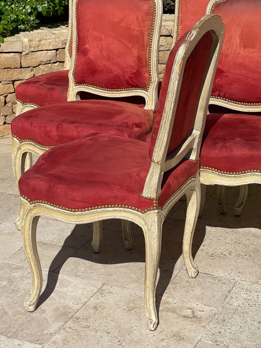 6 Louis XV Chairs -photo-8