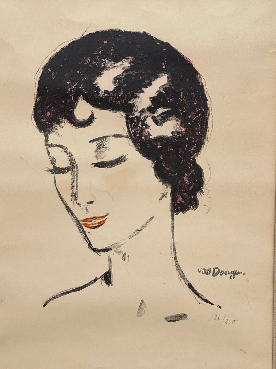 Kees Van Dongen (1877-1968) - Lithographie -photo-3