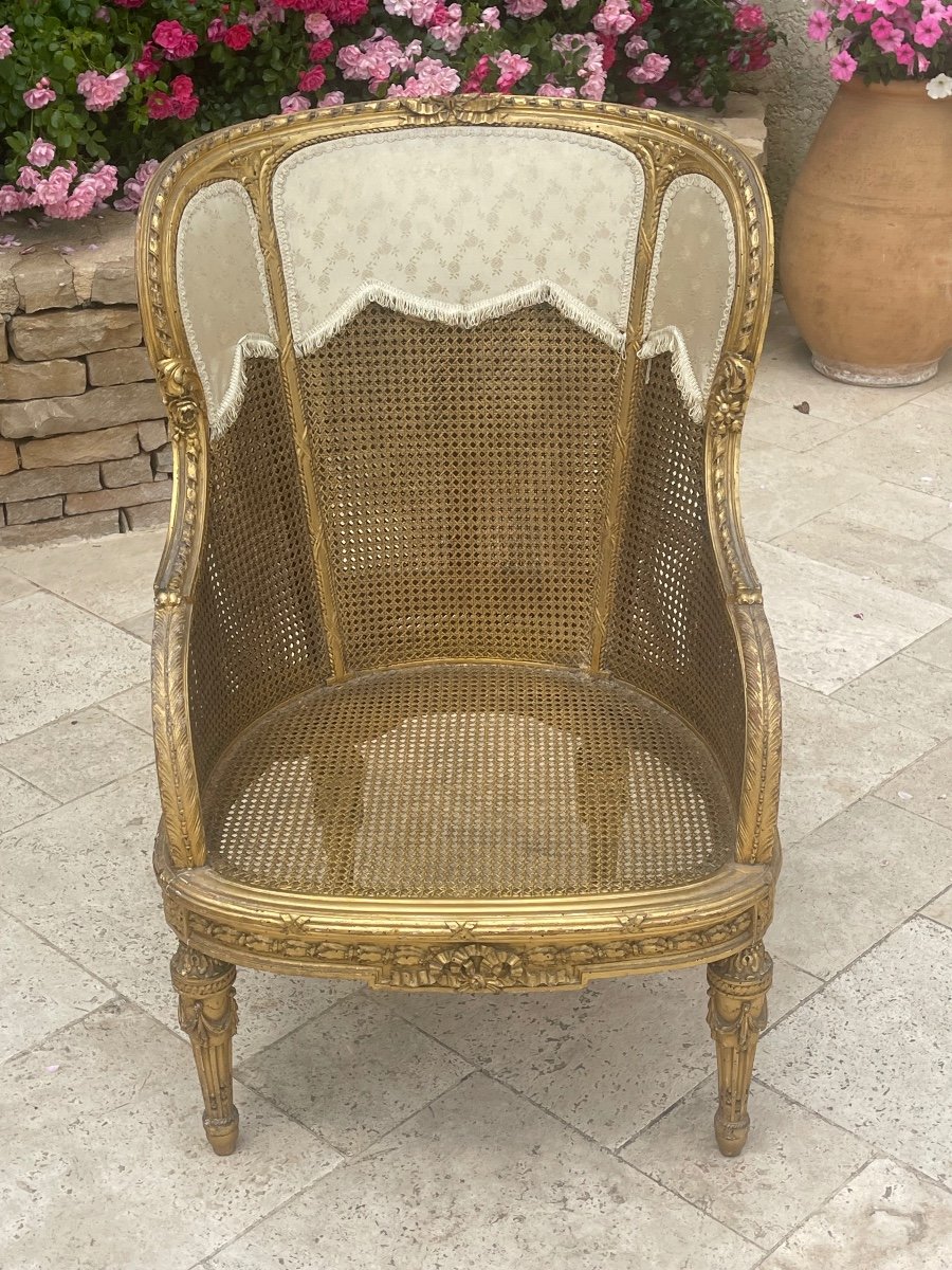 Armchair - Bergère Louis XVI -photo-2