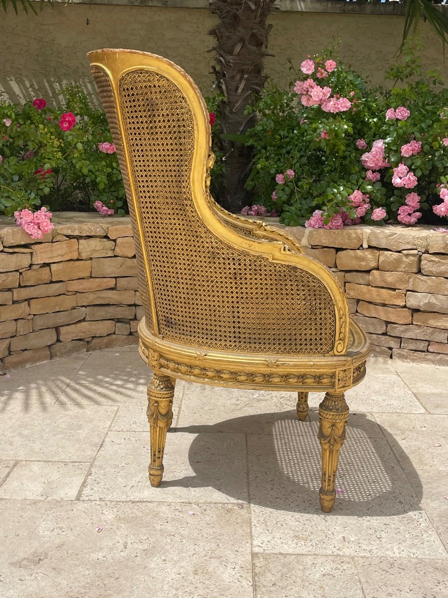 Armchair - Bergère Louis XVI -photo-3