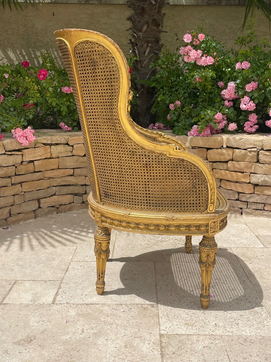 Fauteuil - Bergère Louis XVI -photo-6