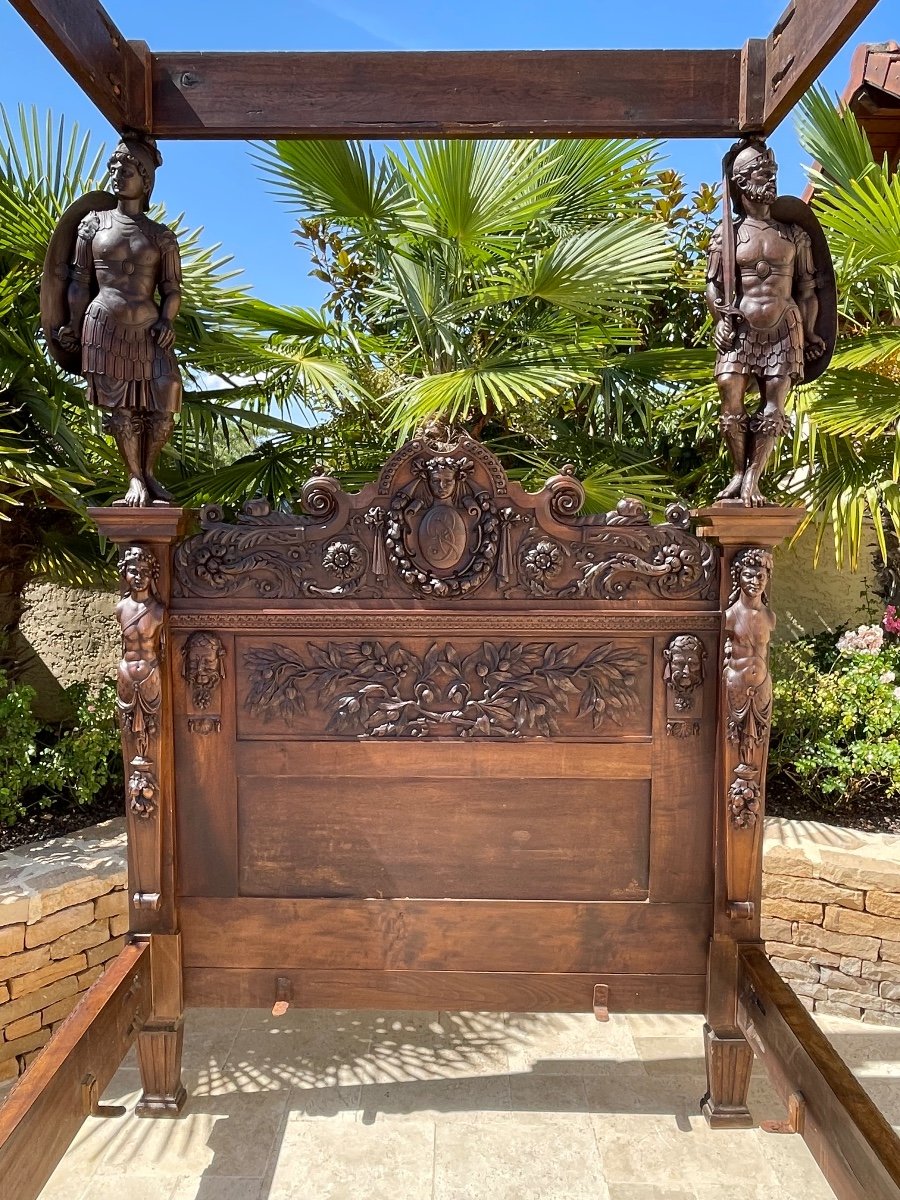 Henri-auguste Fourdinois - Four-poster Bed Known As The Bed Of François 1st-photo-3