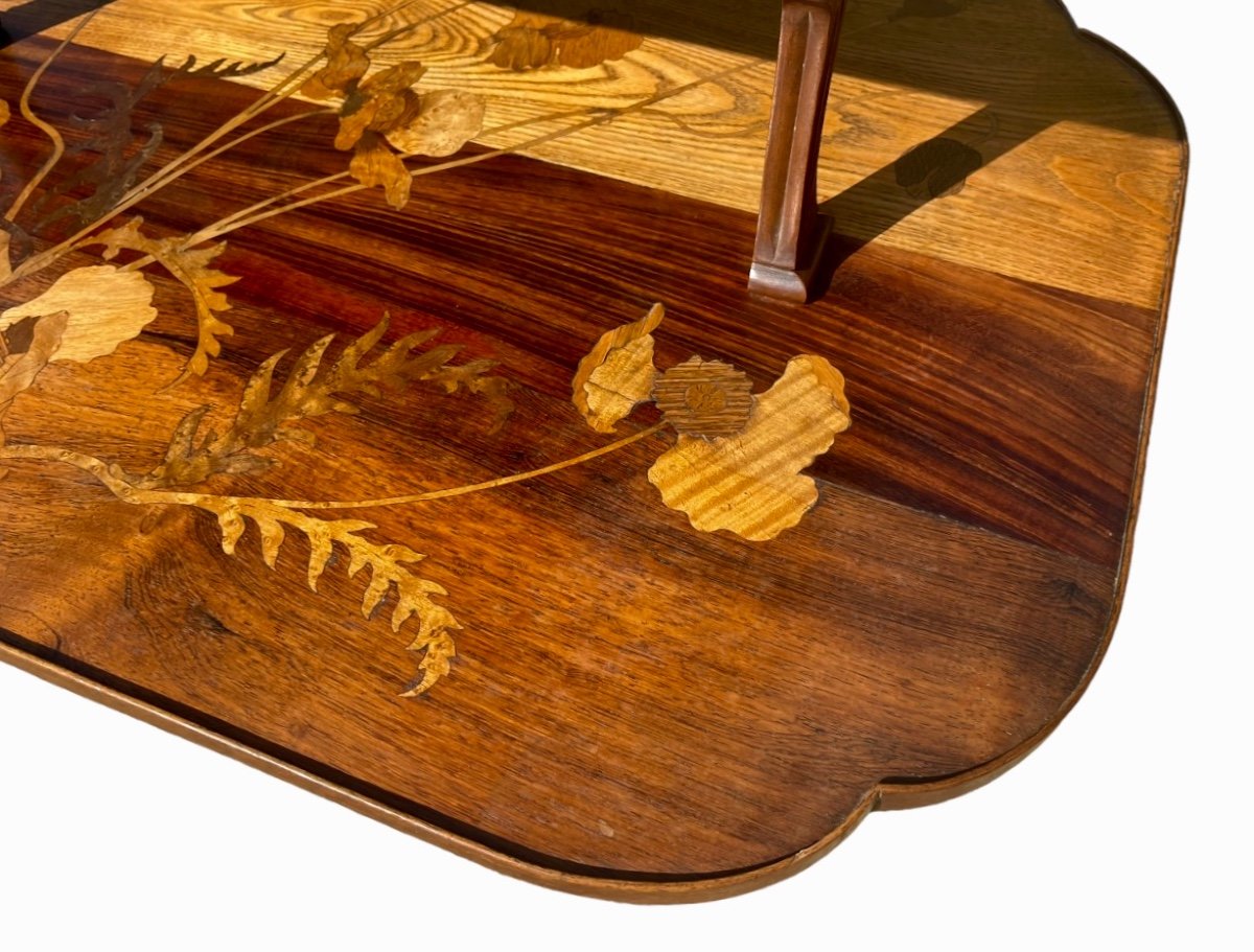 émile Gallé - Marquetry Tea Table-photo-6