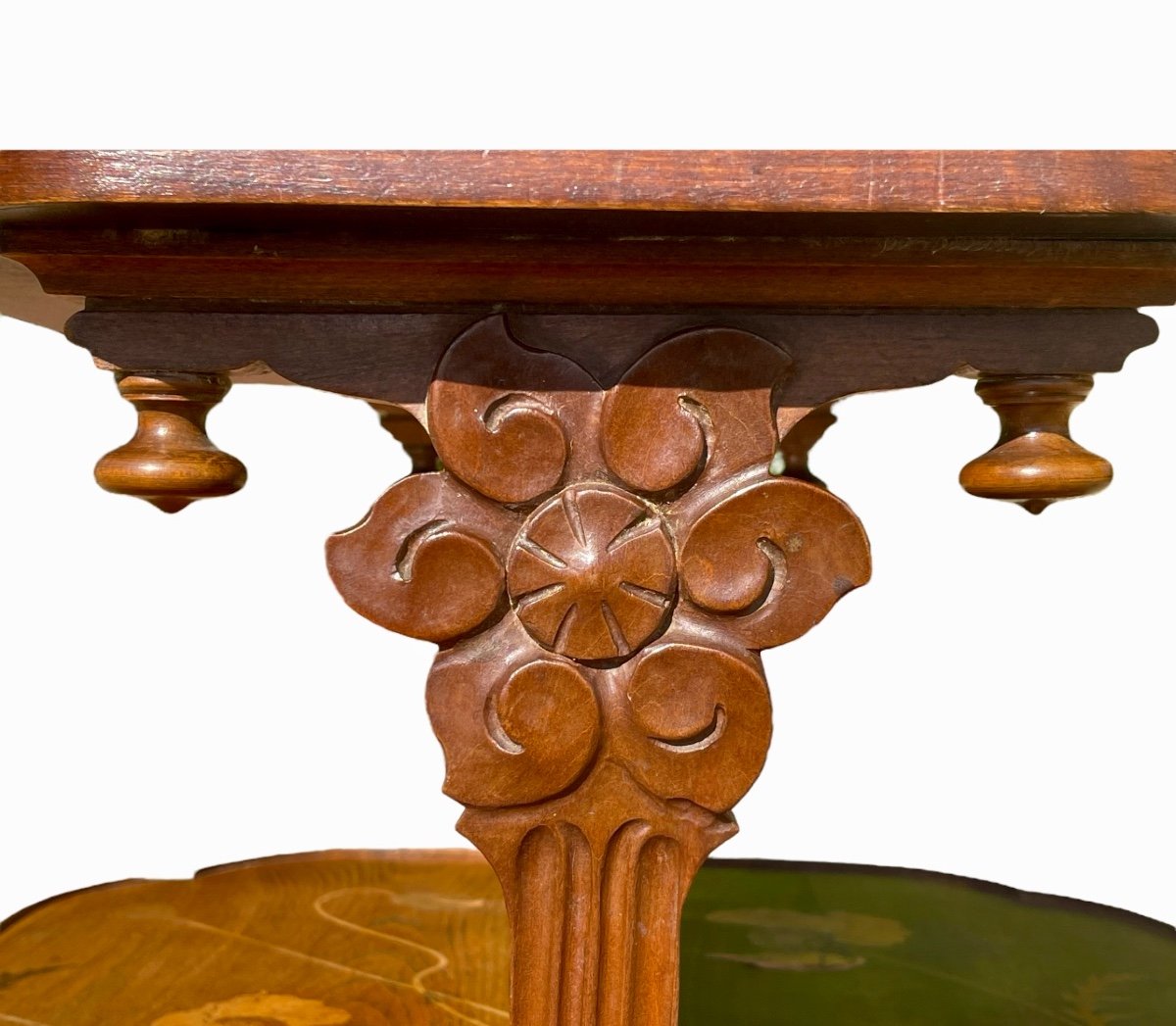 émile Gallé - Marquetry Tea Table-photo-8