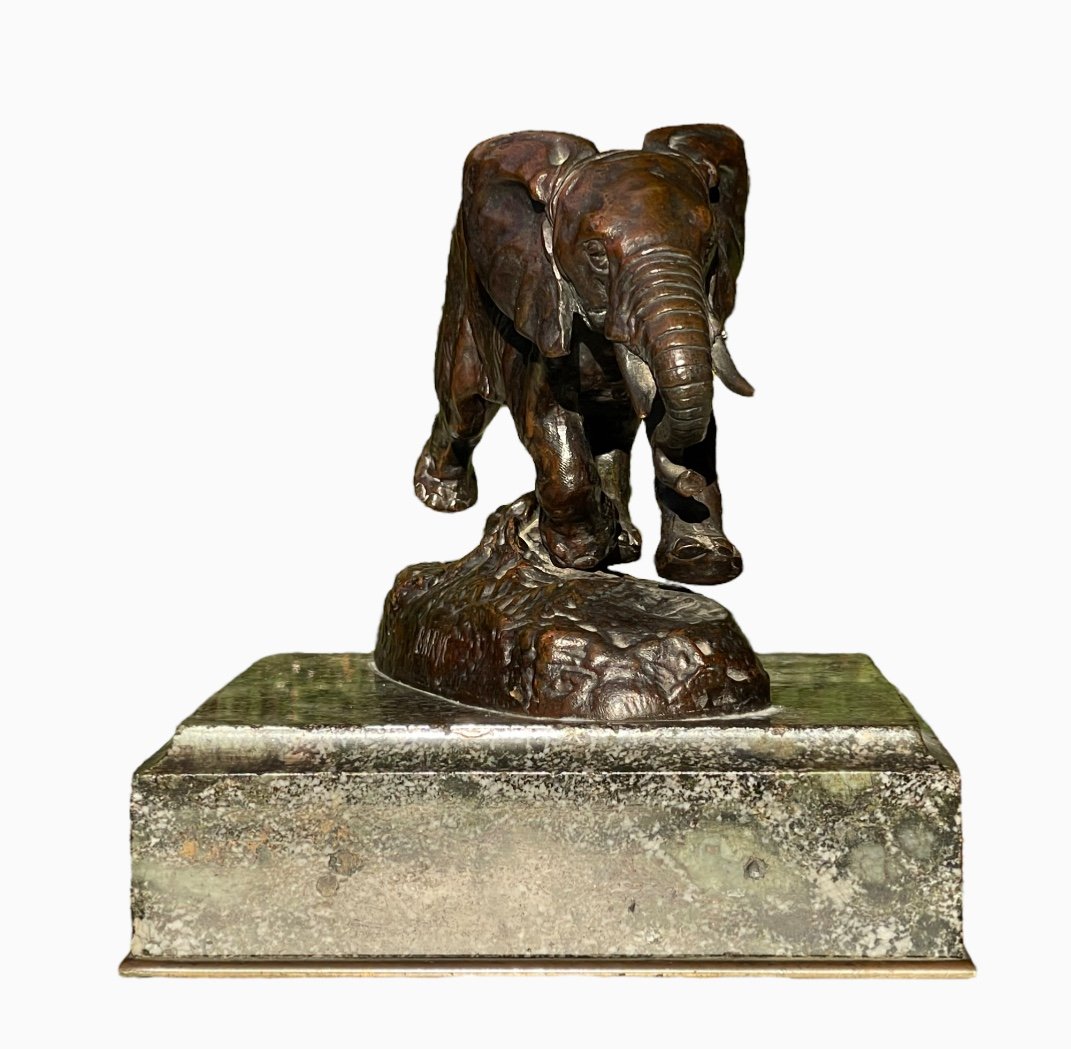 Barye & Leboeuf - Bronze, Elephant From Senegal -photo-2