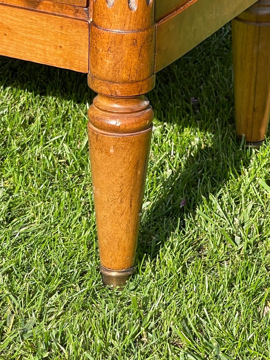 Louis XVI Style Walnut Chest Of Drawers -photo-3