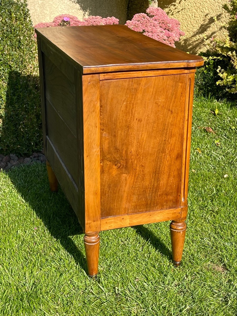 Louis XVI Style Walnut Chest Of Drawers -photo-7