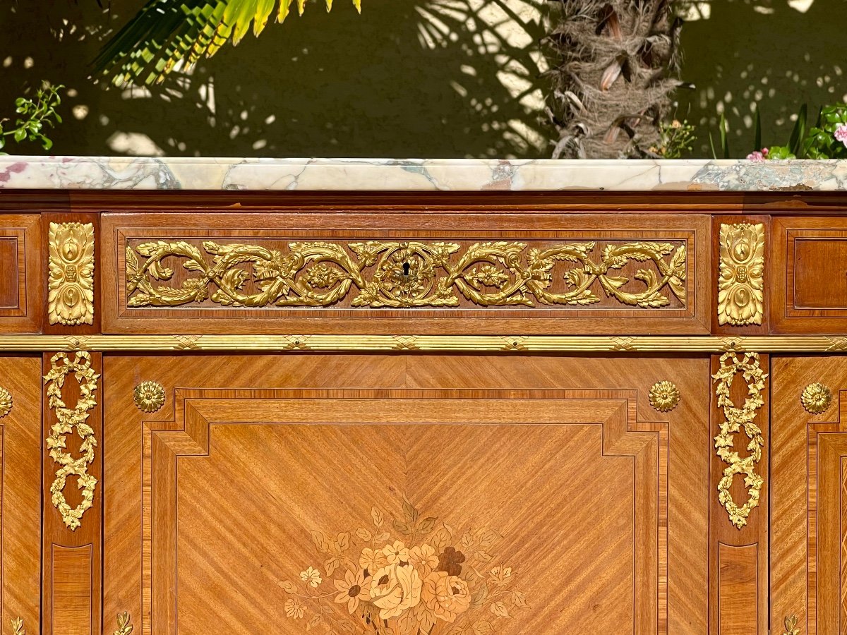 Paire de Meubles D’appui Style Louis XVI-photo-3