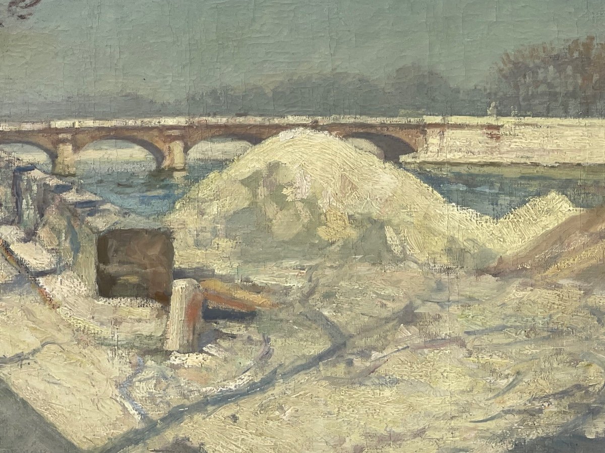 Alfred Swieykowski - The Seine At The Pont De La Concorde-photo-4