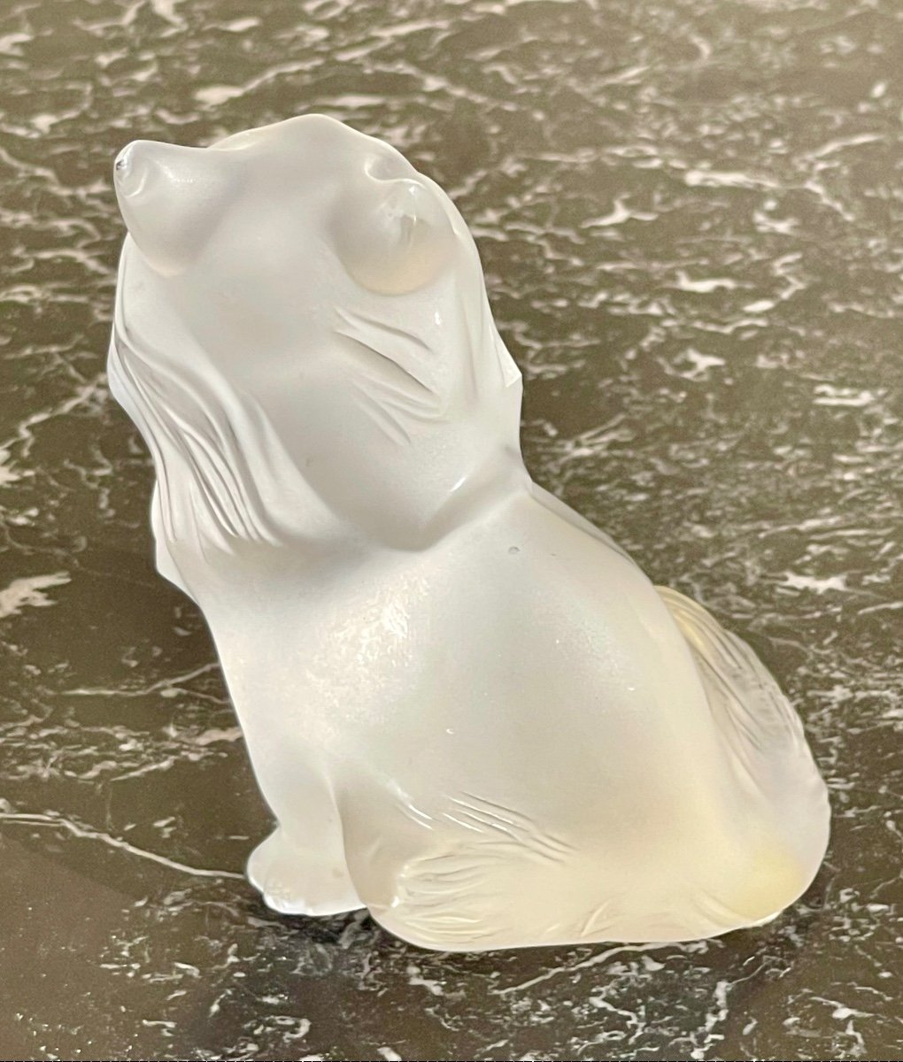 Lalique France - Sitting Cat In Glass -photo-1