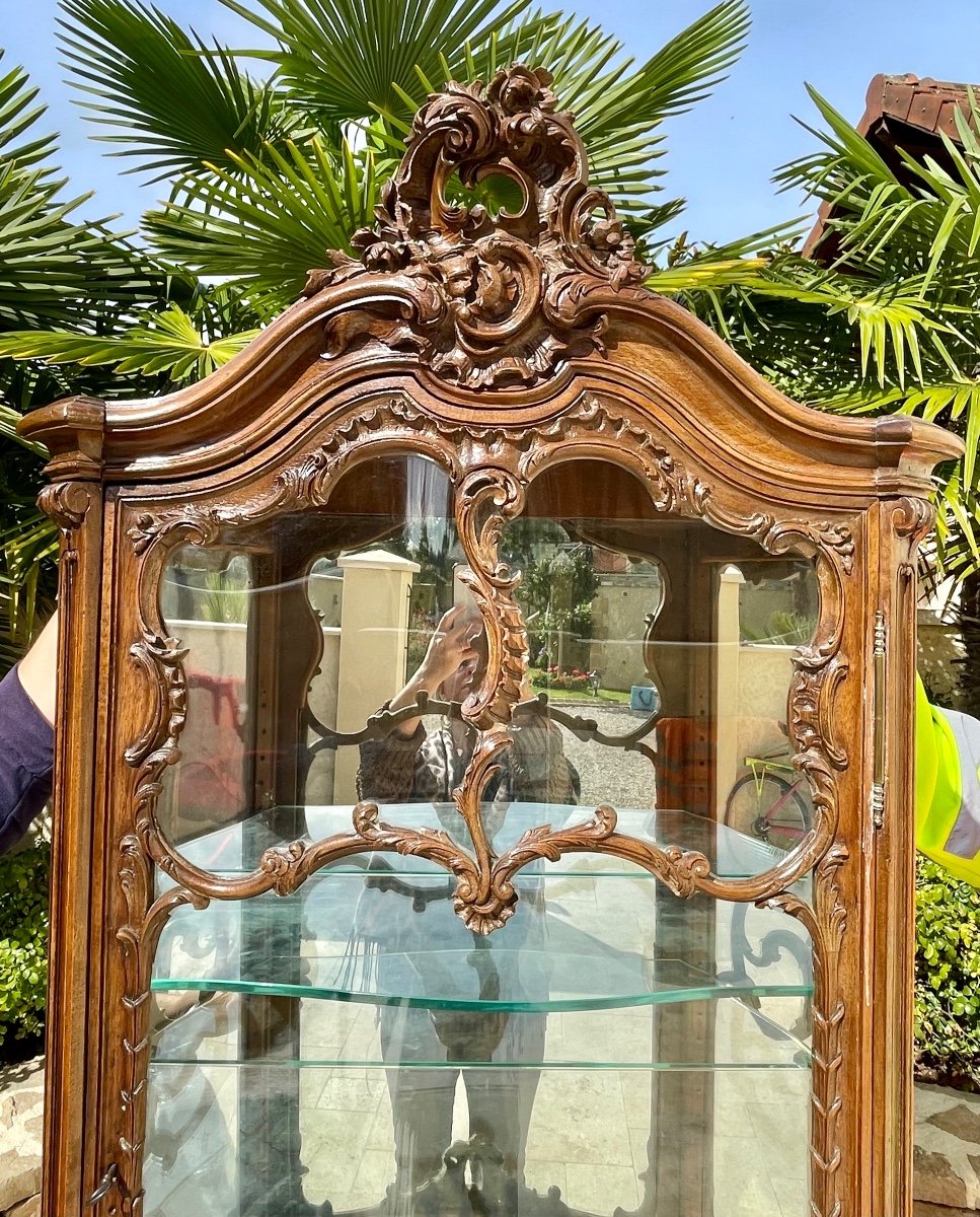 Louis XV Style Walnut Vitrine-photo-3