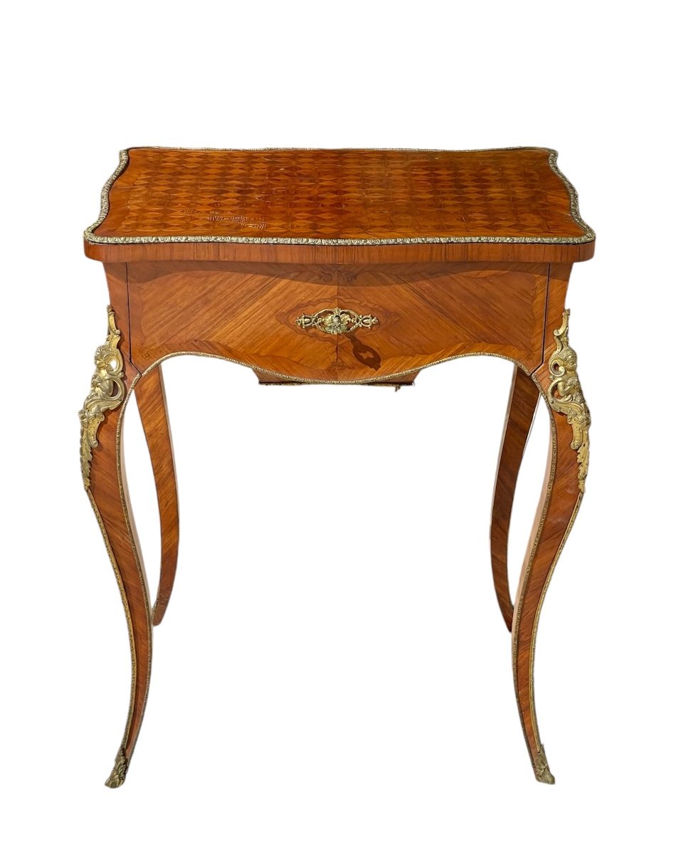 Table d’appoint / Travailleuse  Style Louis XV-photo-2