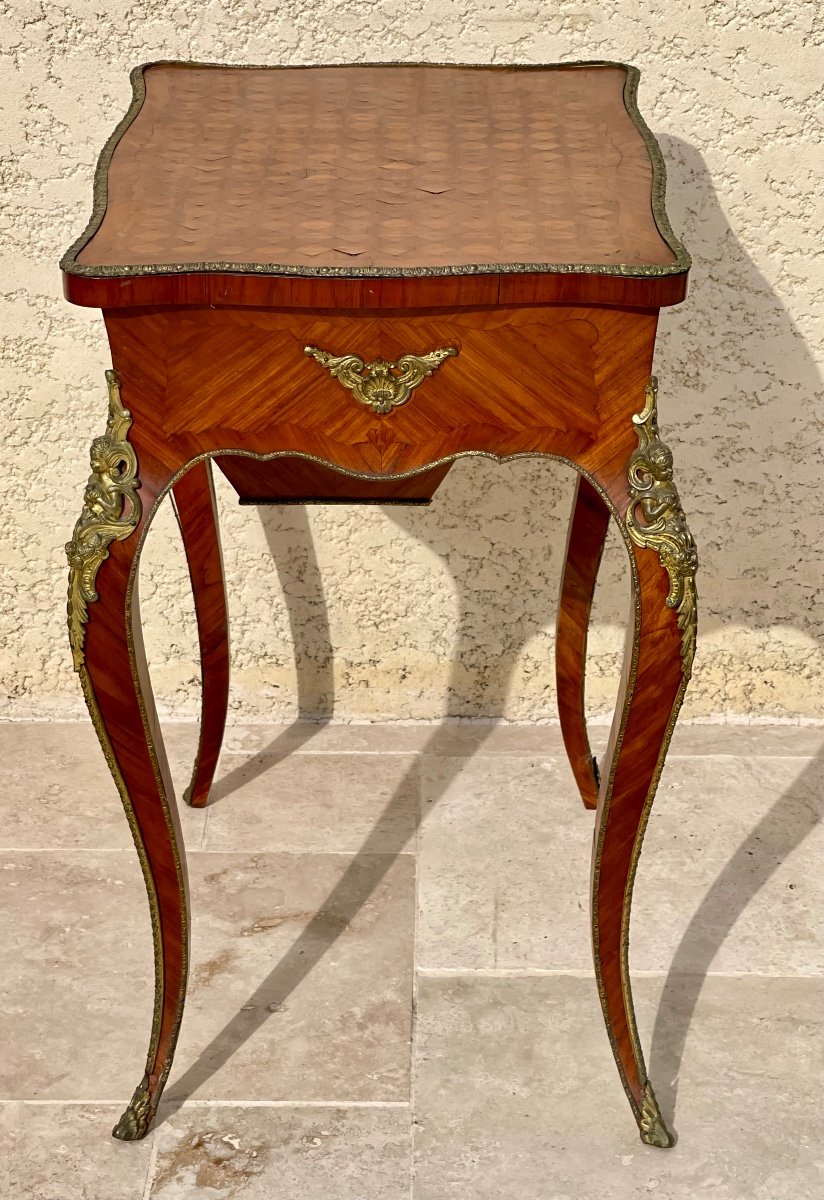 Table d’appoint / Travailleuse  Style Louis XV-photo-5