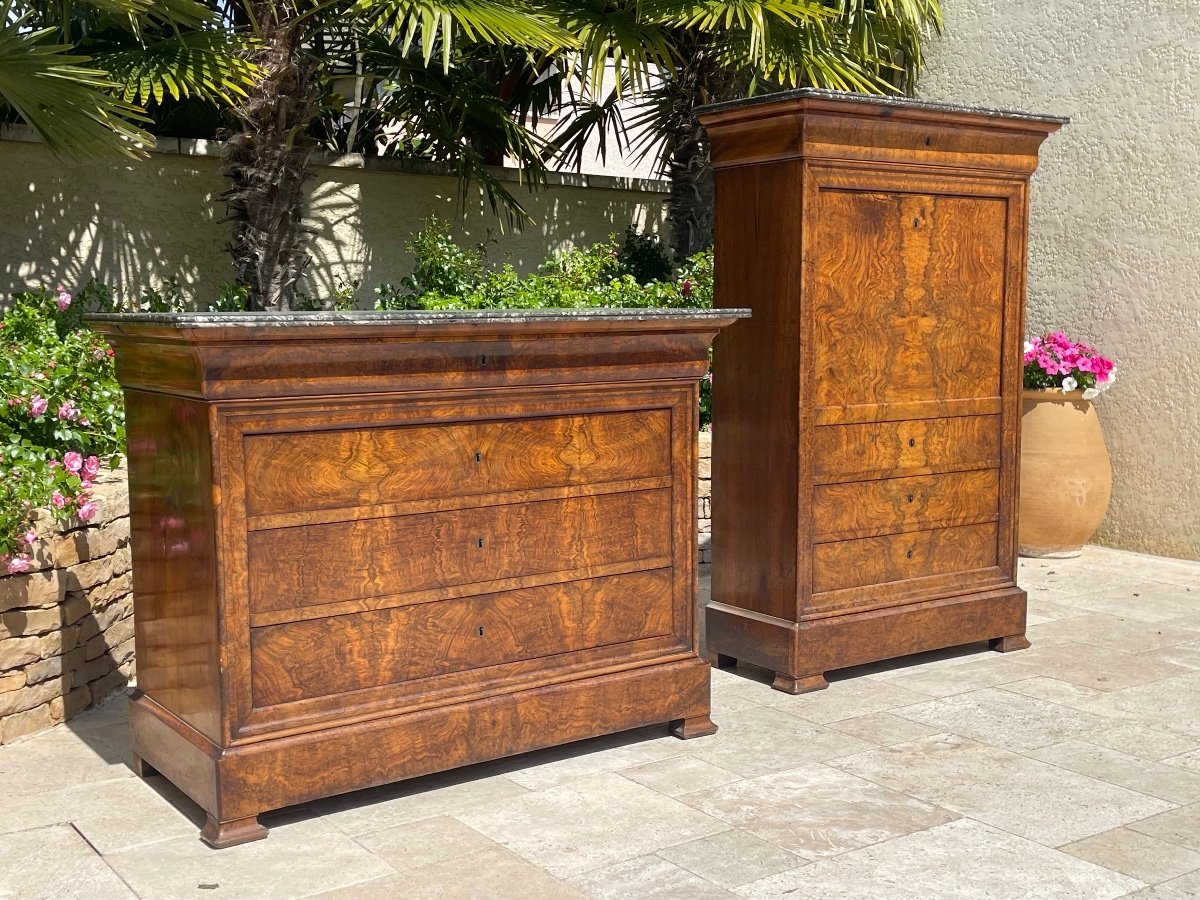 Commode Et Secrétaire Louis Philippe 