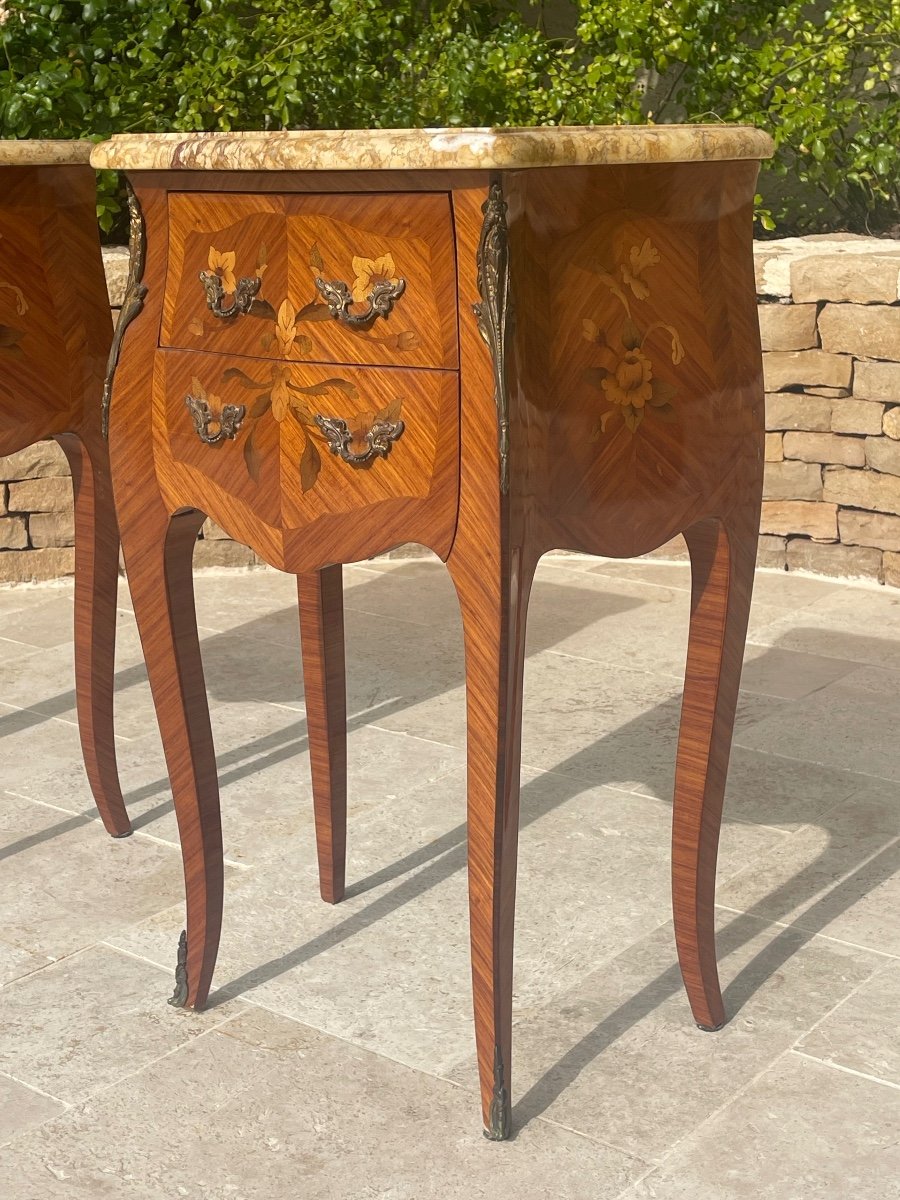 Bedside Tables - Marquetry Night Table-photo-1