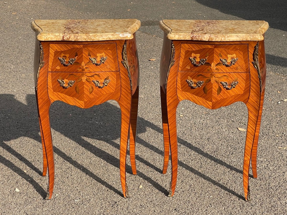 Bedside Tables - Marquetry Night Table-photo-8