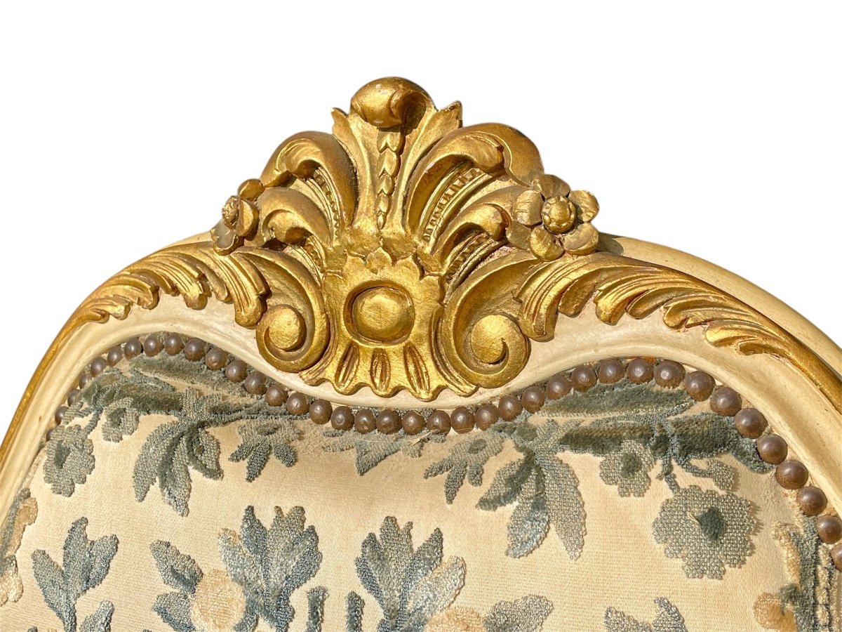 Lit Corbeille Style Louis XV-photo-3