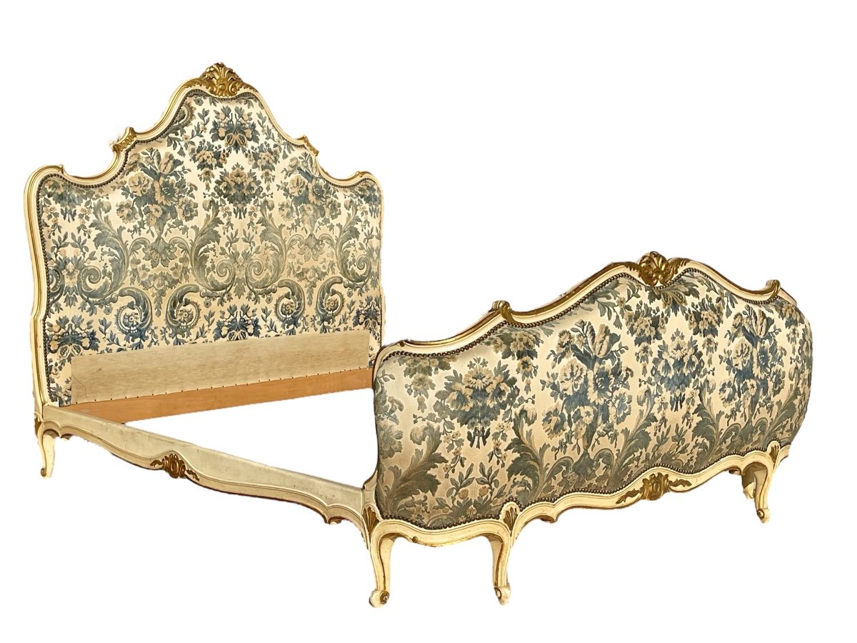 Lit Corbeille Style Louis XV-photo-2