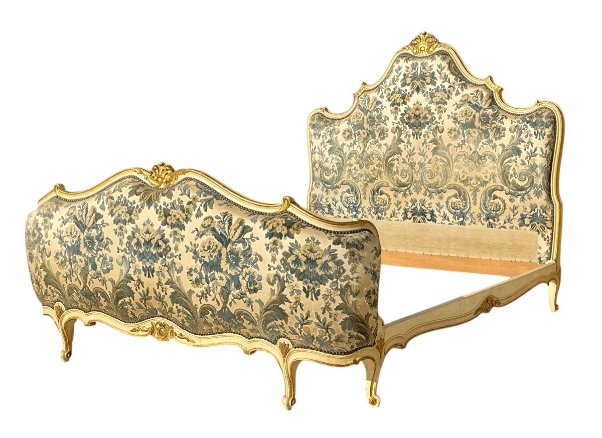 Lit Corbeille Style Louis XV-photo-3