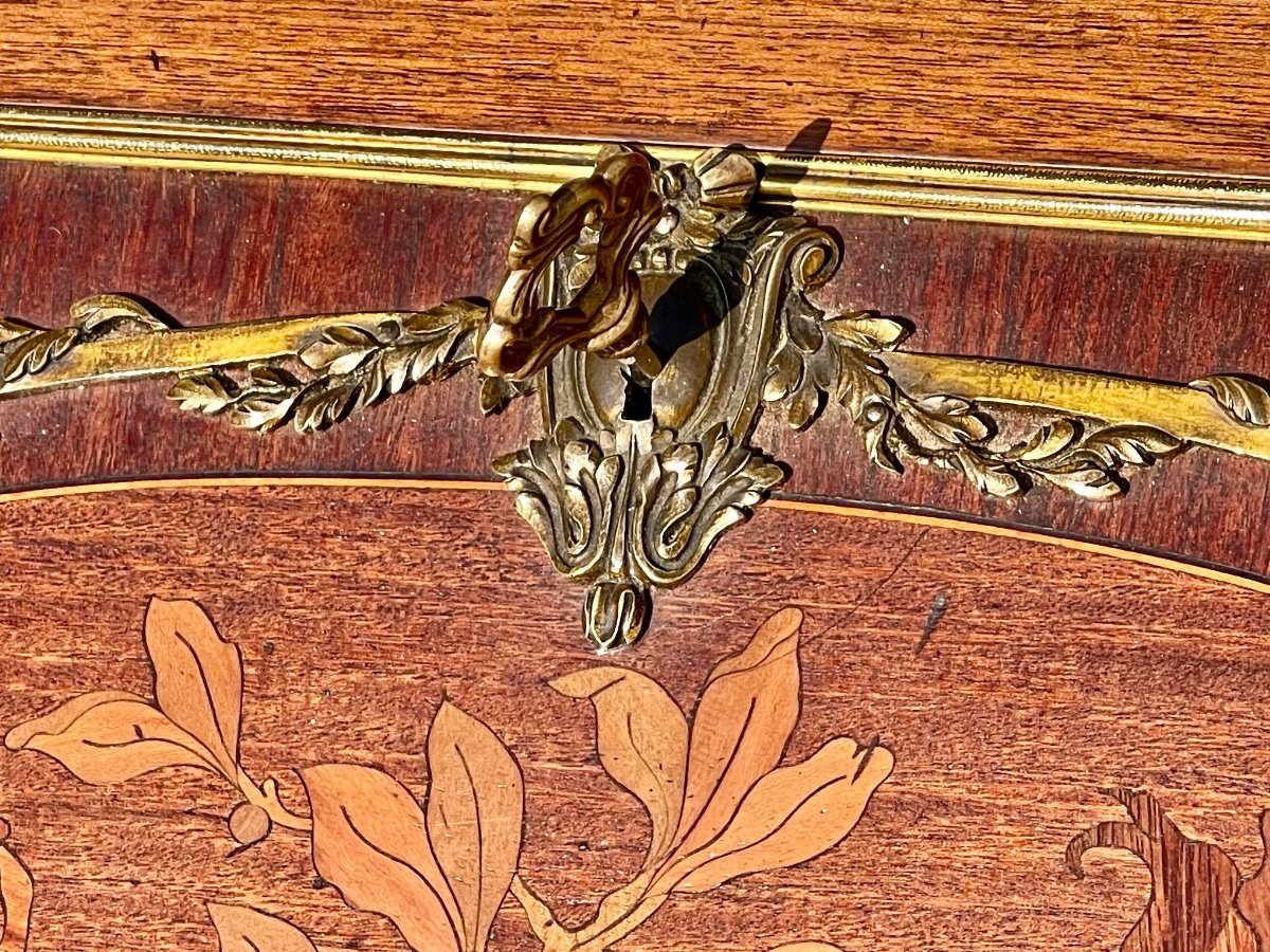 François LINKE - Bureau Dos d’âne Style Louis XV-photo-4