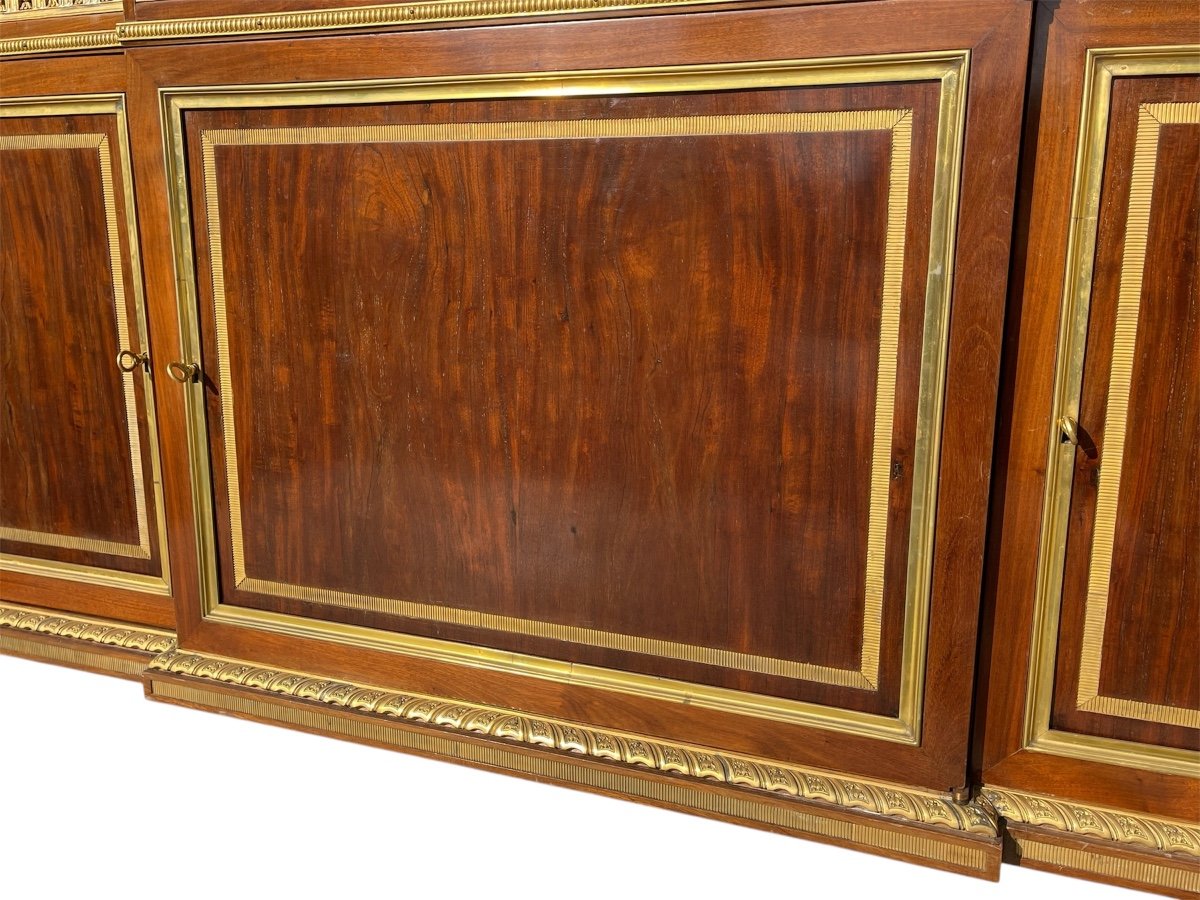 Louis XVI Style Mahogany And Bronze Buffet-photo-1